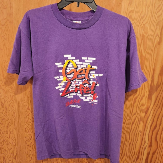 1999 DARE get a life vintage t shirt size Large - image 1