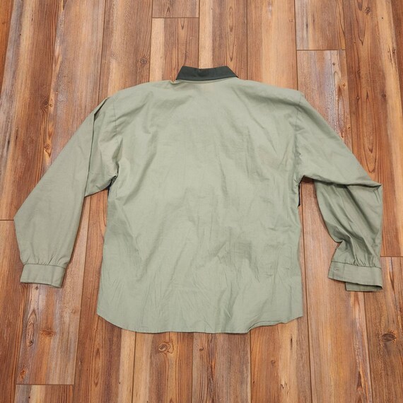 Sage green blue and green Roper western shirt wit… - image 3