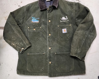 Vintage 90s Green Carhartt Jacket 2XL (vintage / 90s Vintage 90s Green Carhartt Jacket 2XL (vintage / 90s