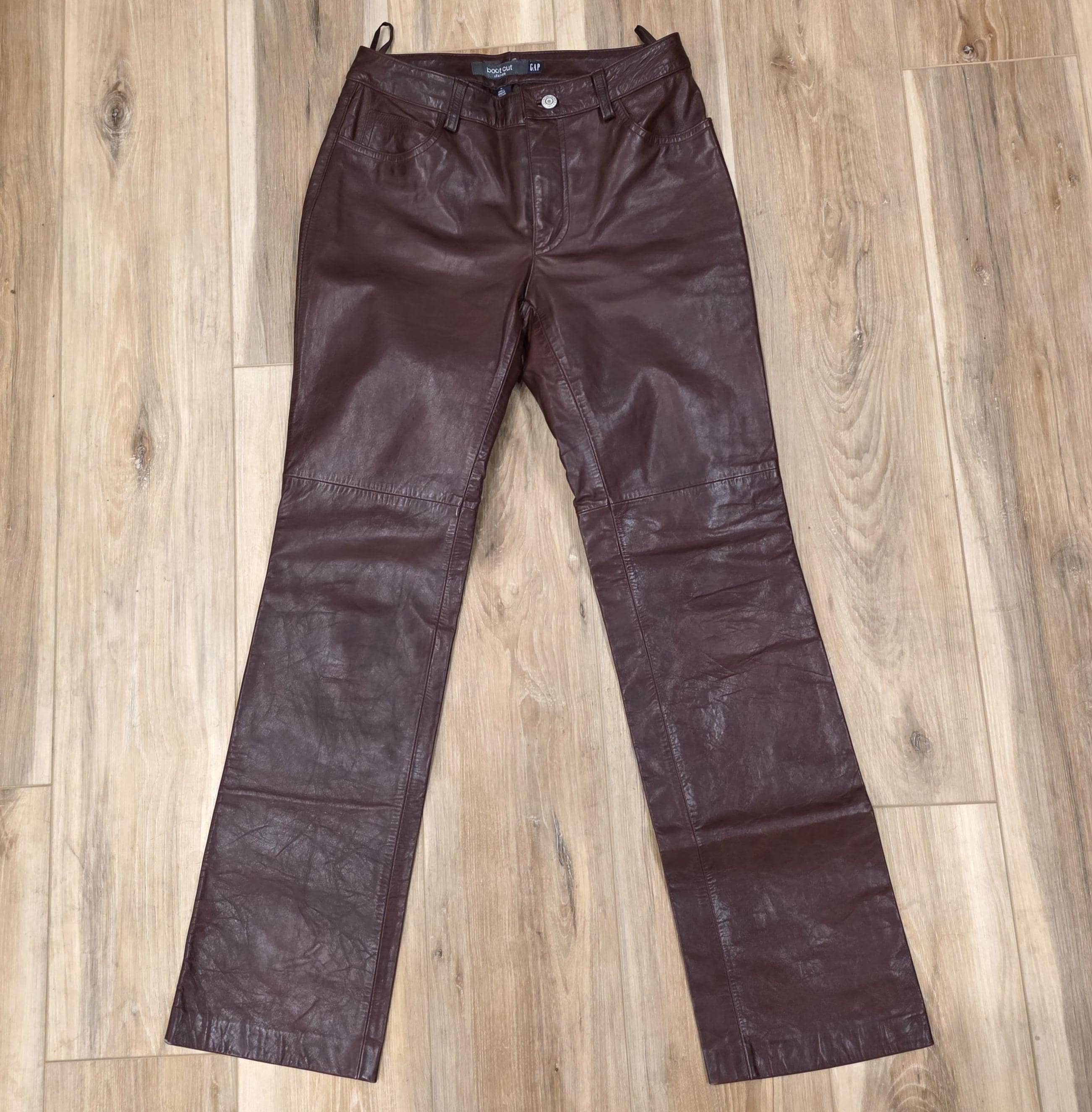 Gap Leather Pants - Etsy