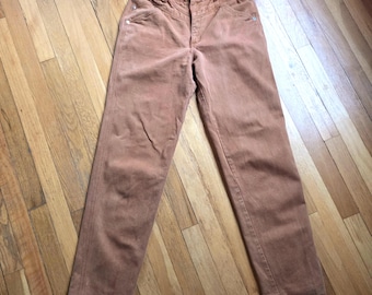 30x33 Vintage Rusty Orange Brown Roper bareback Western Jeans