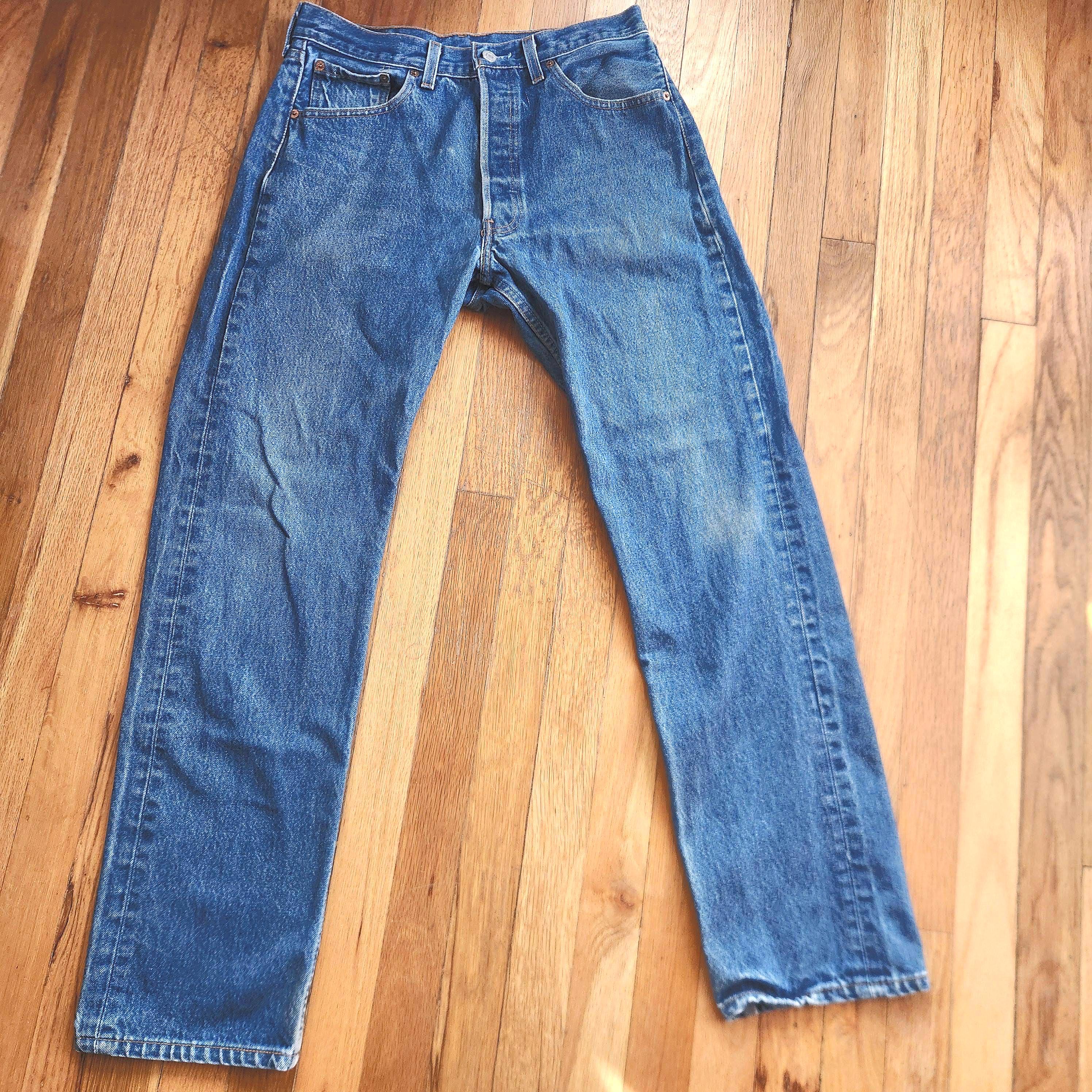 パンツ LEVIS Vintage Clothing 90s USA S501XX Unisex Vintage Levi's 501 XX 90's Distressed Dirty Straight Denim