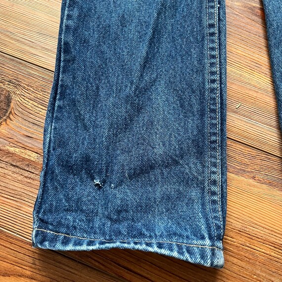 Vintage kids dark wash straight leg Lee jeans siz… - image 6