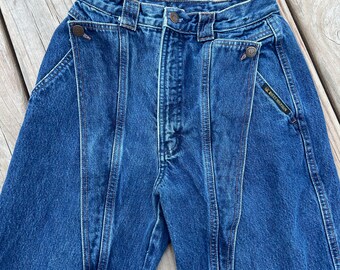 vintage dark wash western style bareback Rocky Mountain Rockies jeans size 28/7