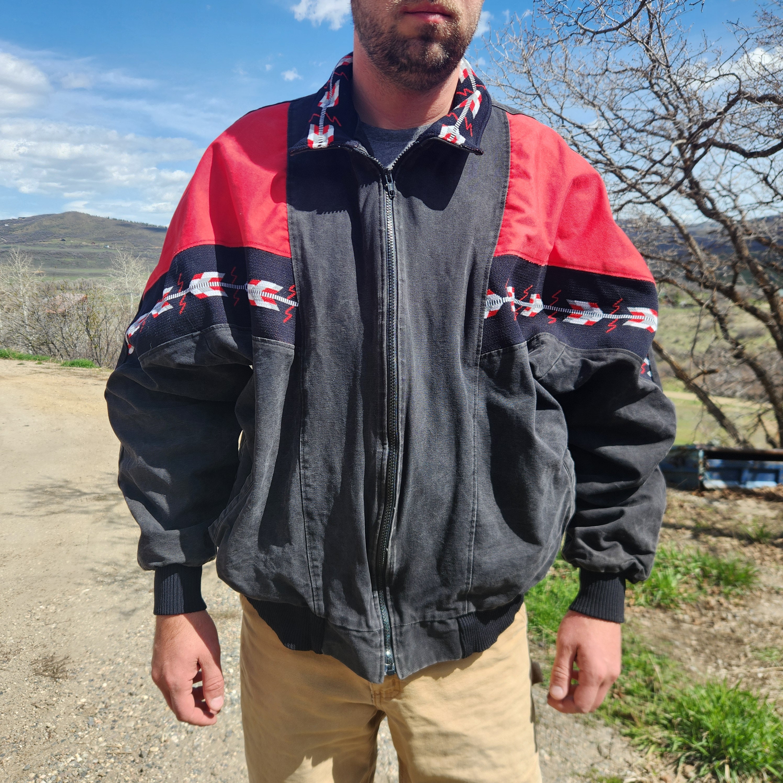 David James Western Bomber Jacket XXL India