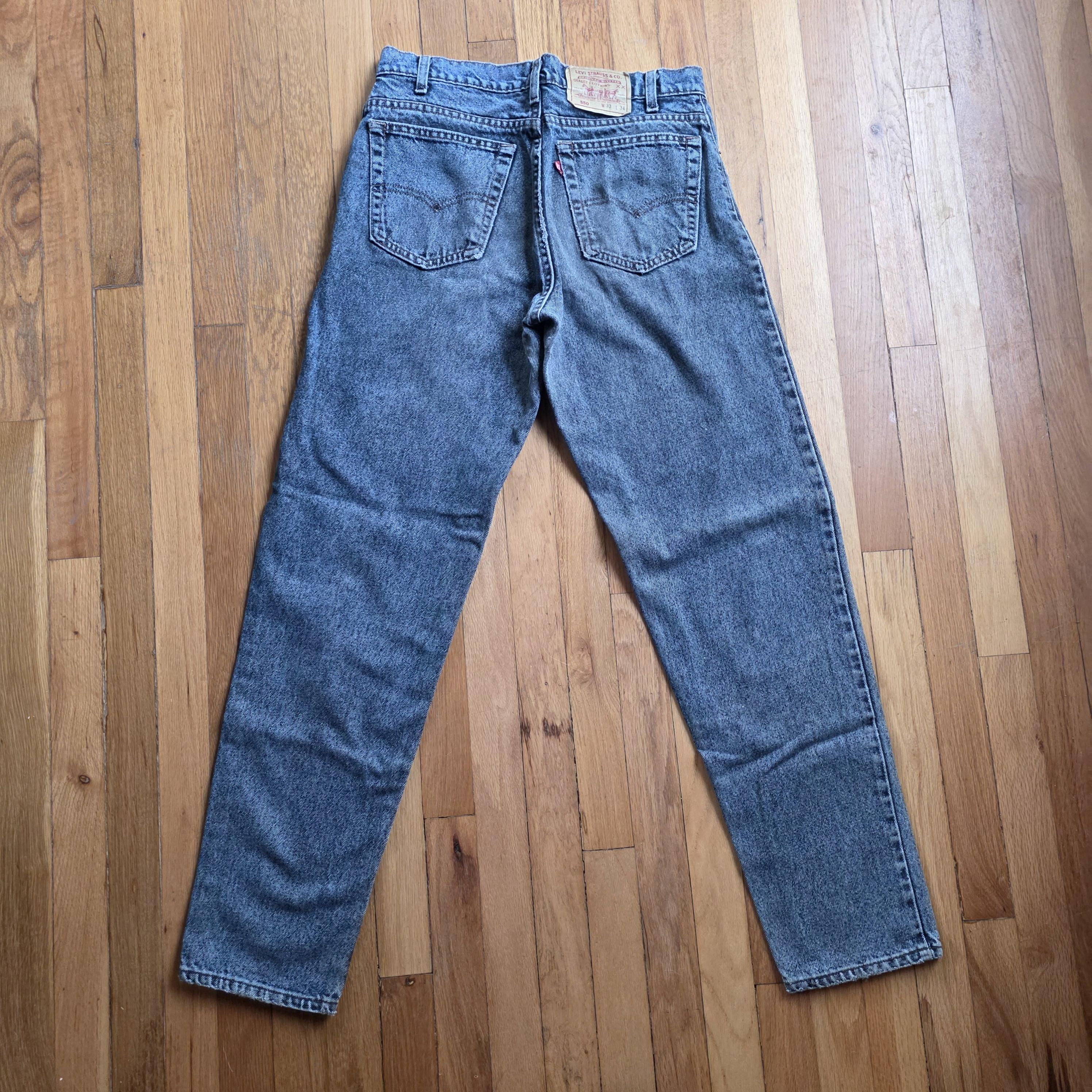 Vintage Levis 550 33x34 Stone Wash Jeans USA - Etsy Canada