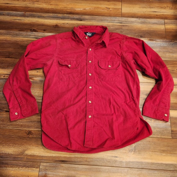 Traditional Red Chamois Woolrich Flannel