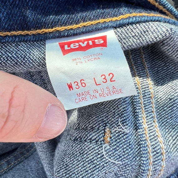 Vintage orange tab Levi’s 517  dark wash jeans 36… - image 5