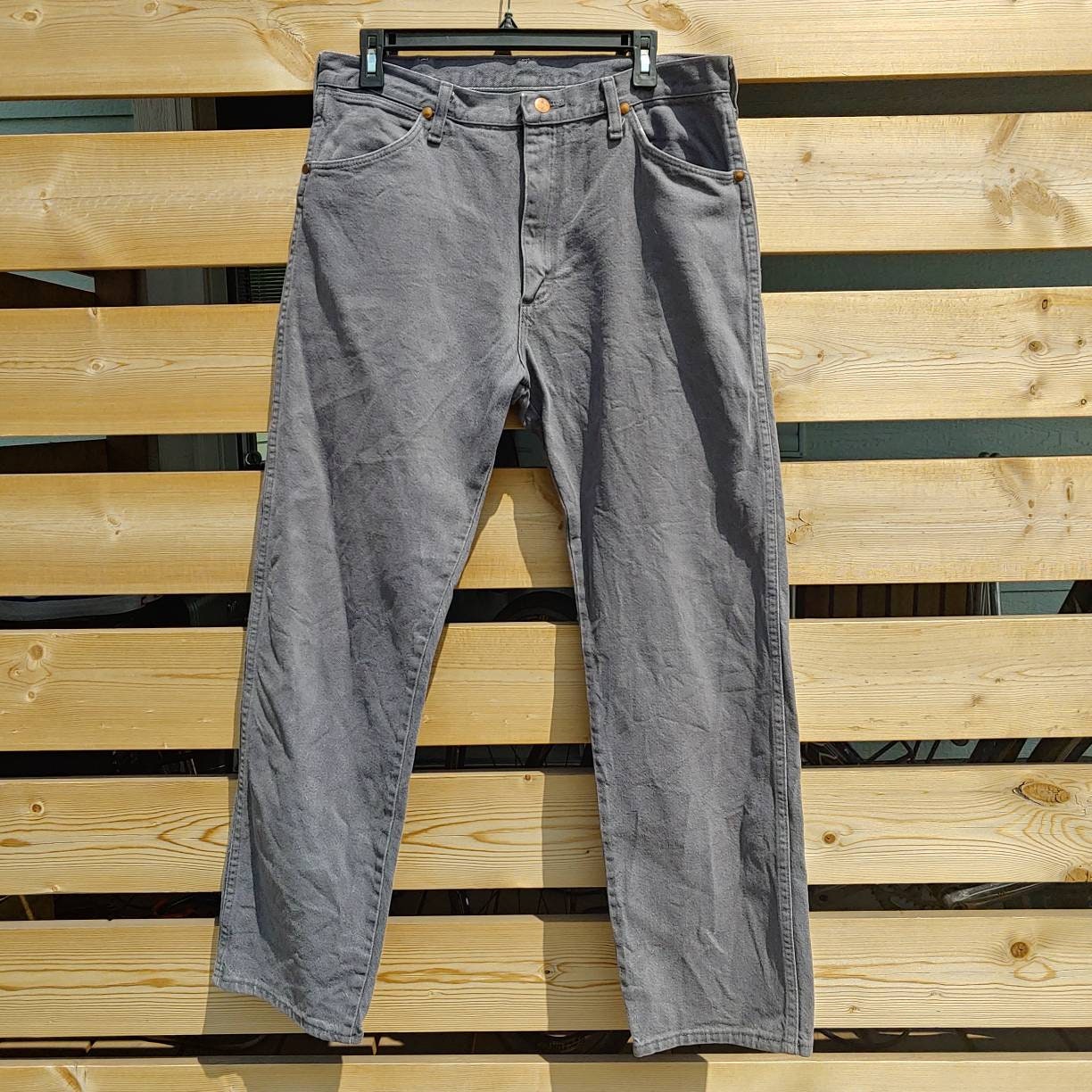 Buy Made in the USA Grey Mens Vintage Wrangler Jeans 35x32 Online in India  - Etsy