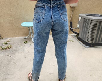 26x30 Vintage 80s Acid Wash Chic Jeans women's size 7