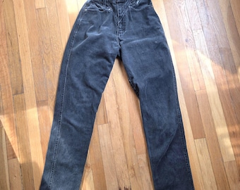 26x34 Vintage Schwarze Ozark Mountain Jeans ohne Gummi