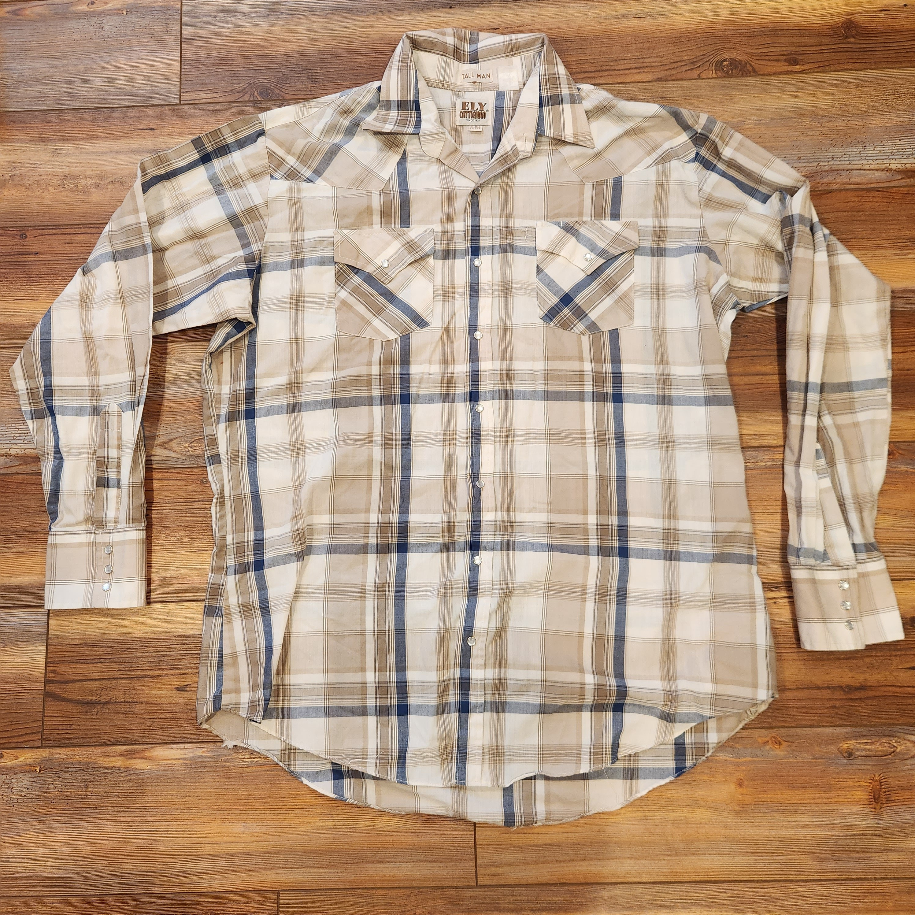 Wyoming Traders Men's Maroon Plaid Western Shirt XLT