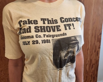 Willie Nelson 1981 concert T shirt rare!