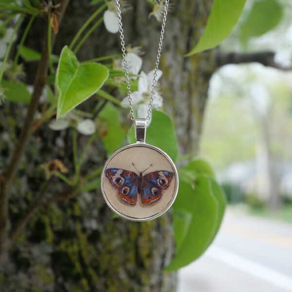 Hand-painted butterfly Necklace