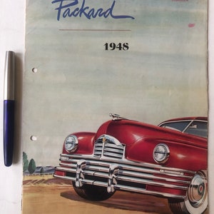1948 Packard 12-page foldable sales brochure