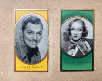 1936 - 250 Vintage movie star cigarette cards