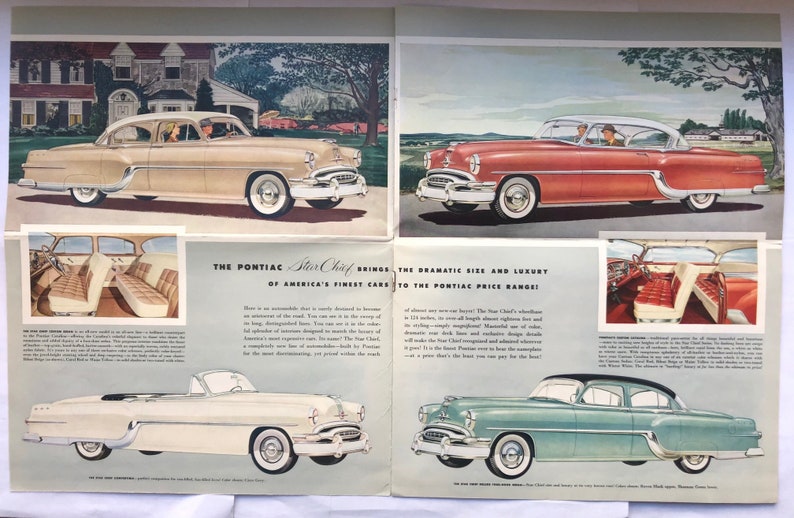 1954 Pontiac 16-page sales brochure image 2