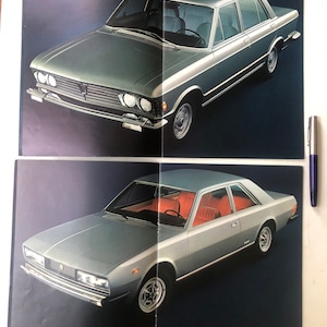 1973 Fiat 130 Sedan & Coupé 24-page sales brochures