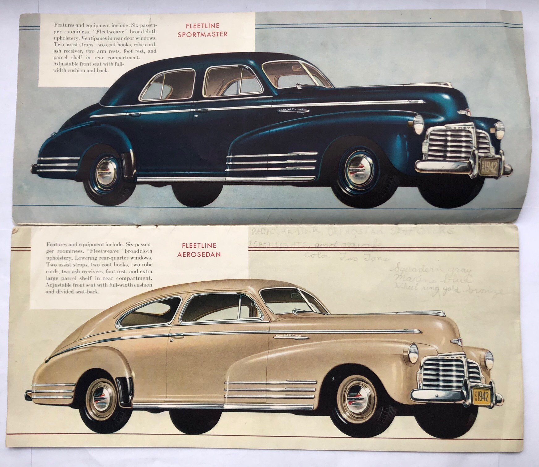 1942 Chevrolet 16page Sales Brochure Etsy