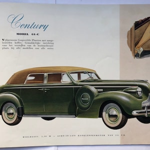 1939 Buick 34-seitige Verkaufsbroschüre