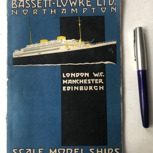 1928 Scale Model Ships - 90-page sales brochure