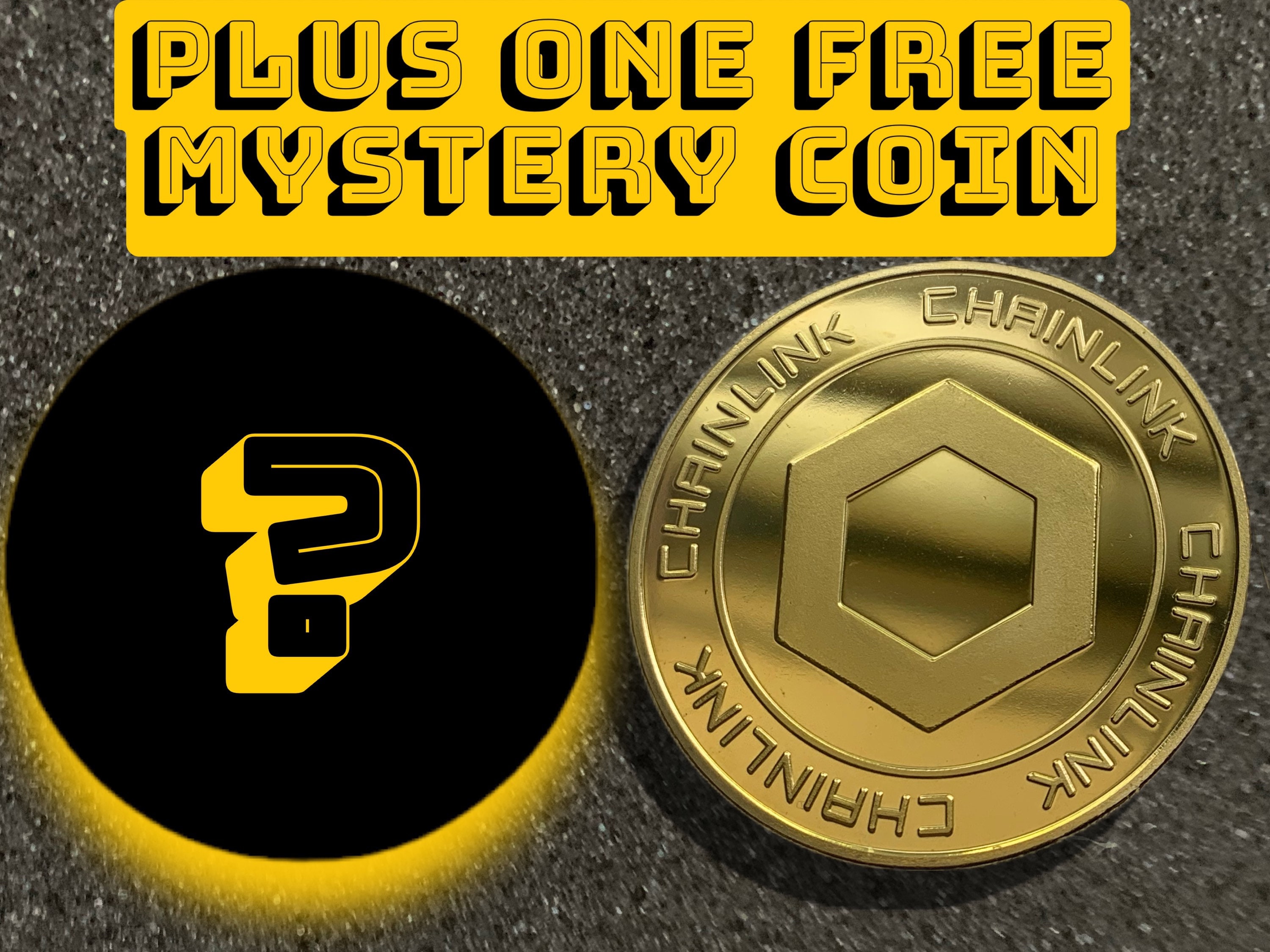 Chainlink + MYSTERY Coin With Every Purchase. FREE Random Crypto Pin and  Mask Read Description. - Etsy