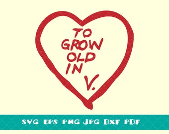 Grow Old Svg Etsy