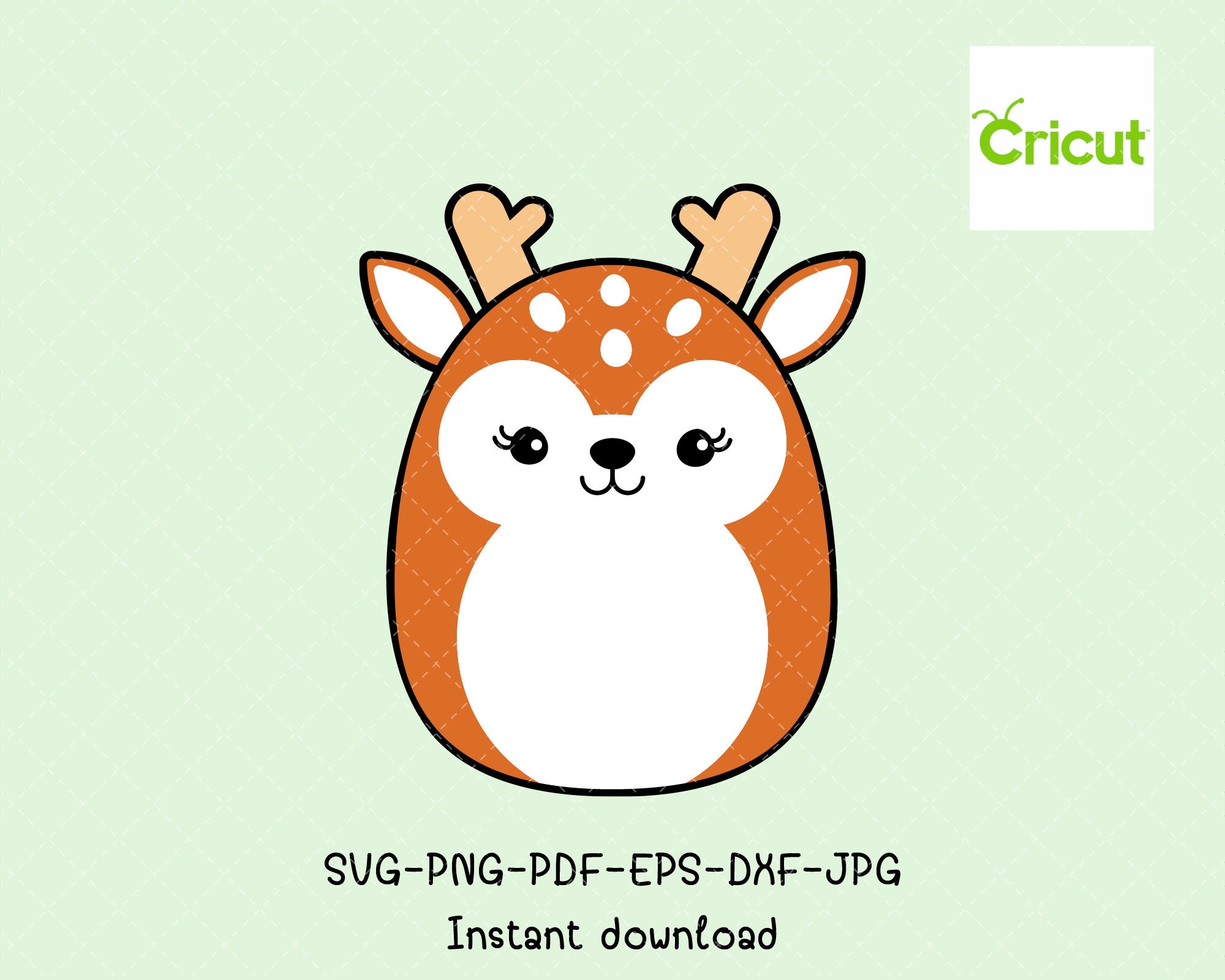 Squishmallow Deer SVG Digital Download File Cartoon SVG - Etsy UK