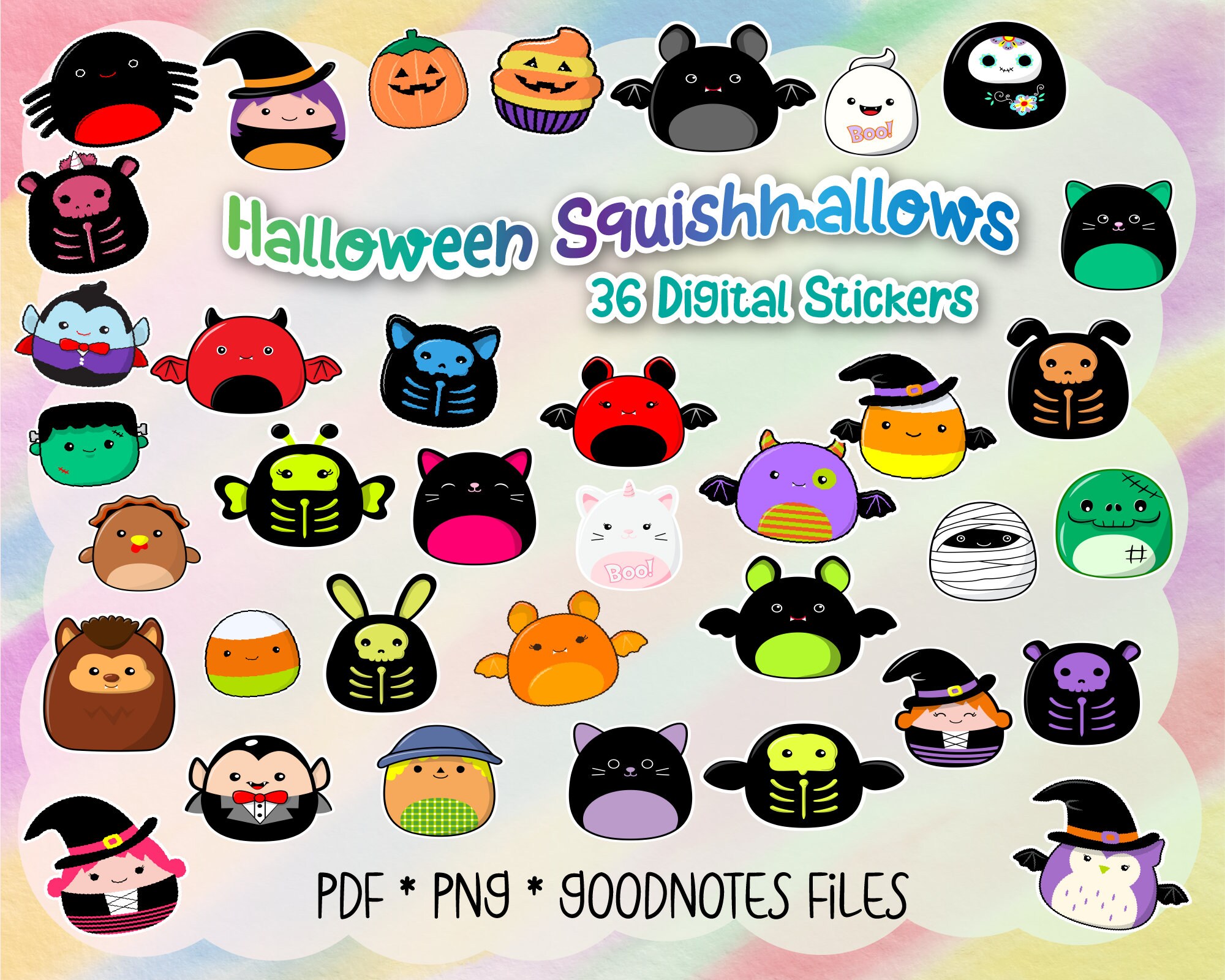 Digital Stickers Halloween 