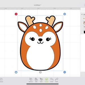 Squishmallow Deer SVG Digital Download File Cartoon SVG | Etsy