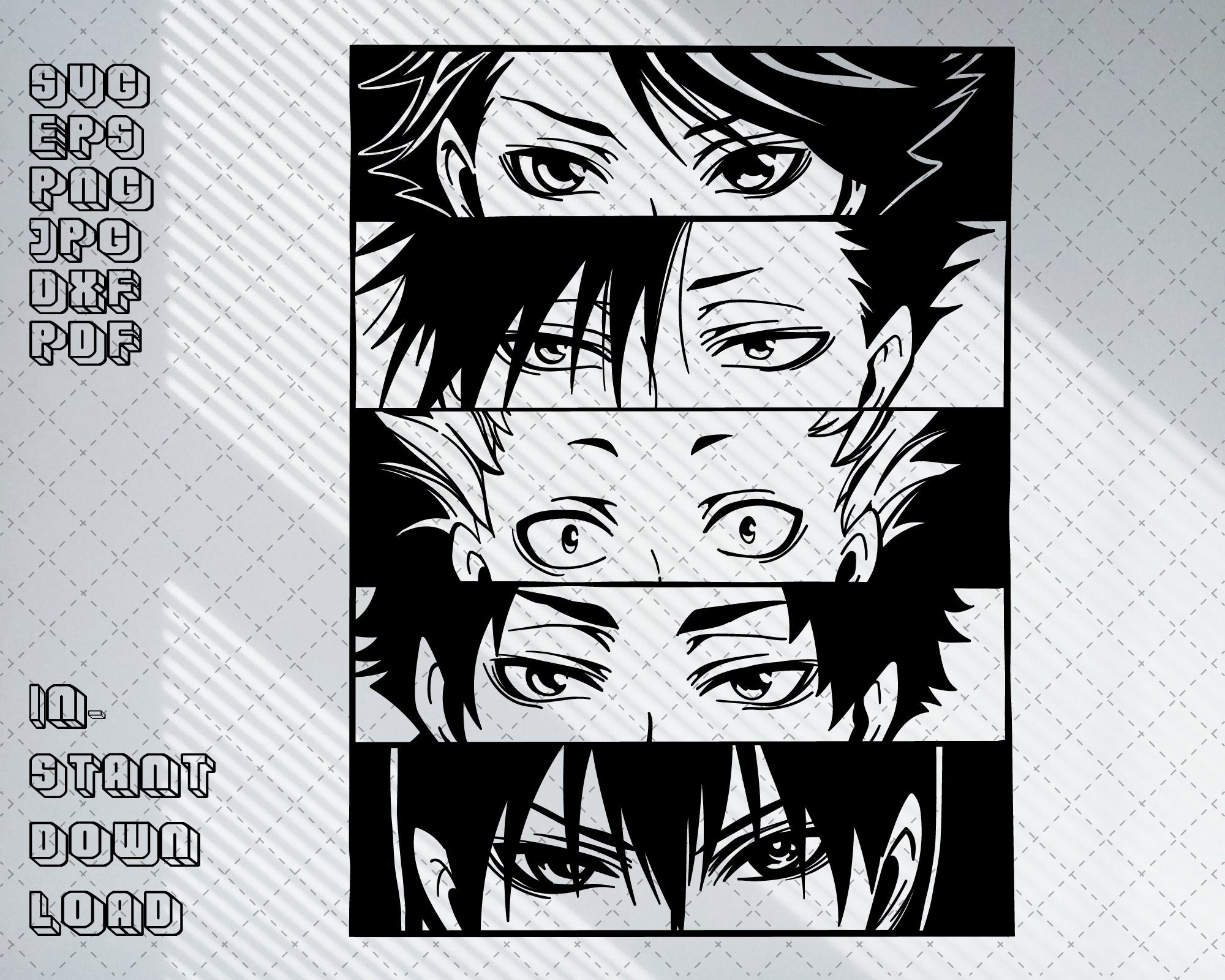 Haikyuu SVG Digital Download File Anime SVG Kawaii Digital | Etsy