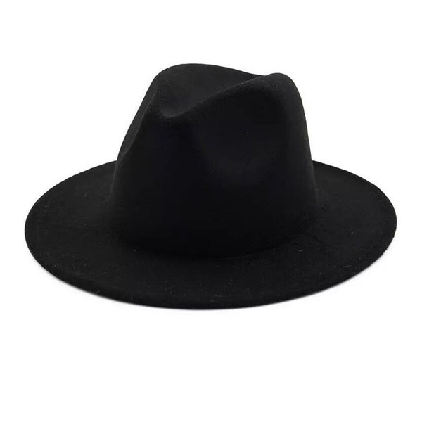 FELT FEDORA UNISEX hat, Statement Hat, Simple Multiple Colors