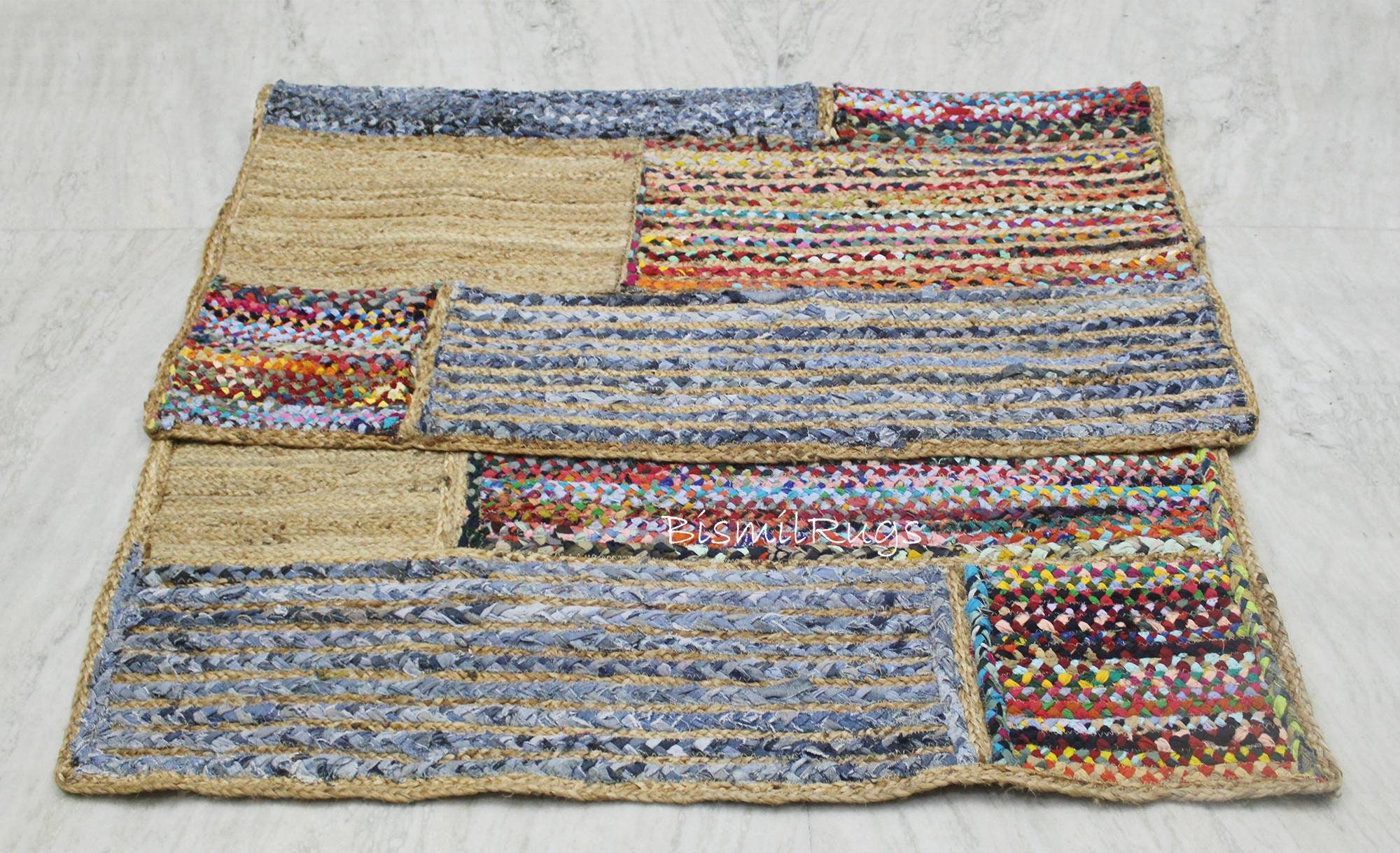 4X6 Foot Rug Area Rug Braided Rag Rug Floor Rug Rectangular Etsy UK