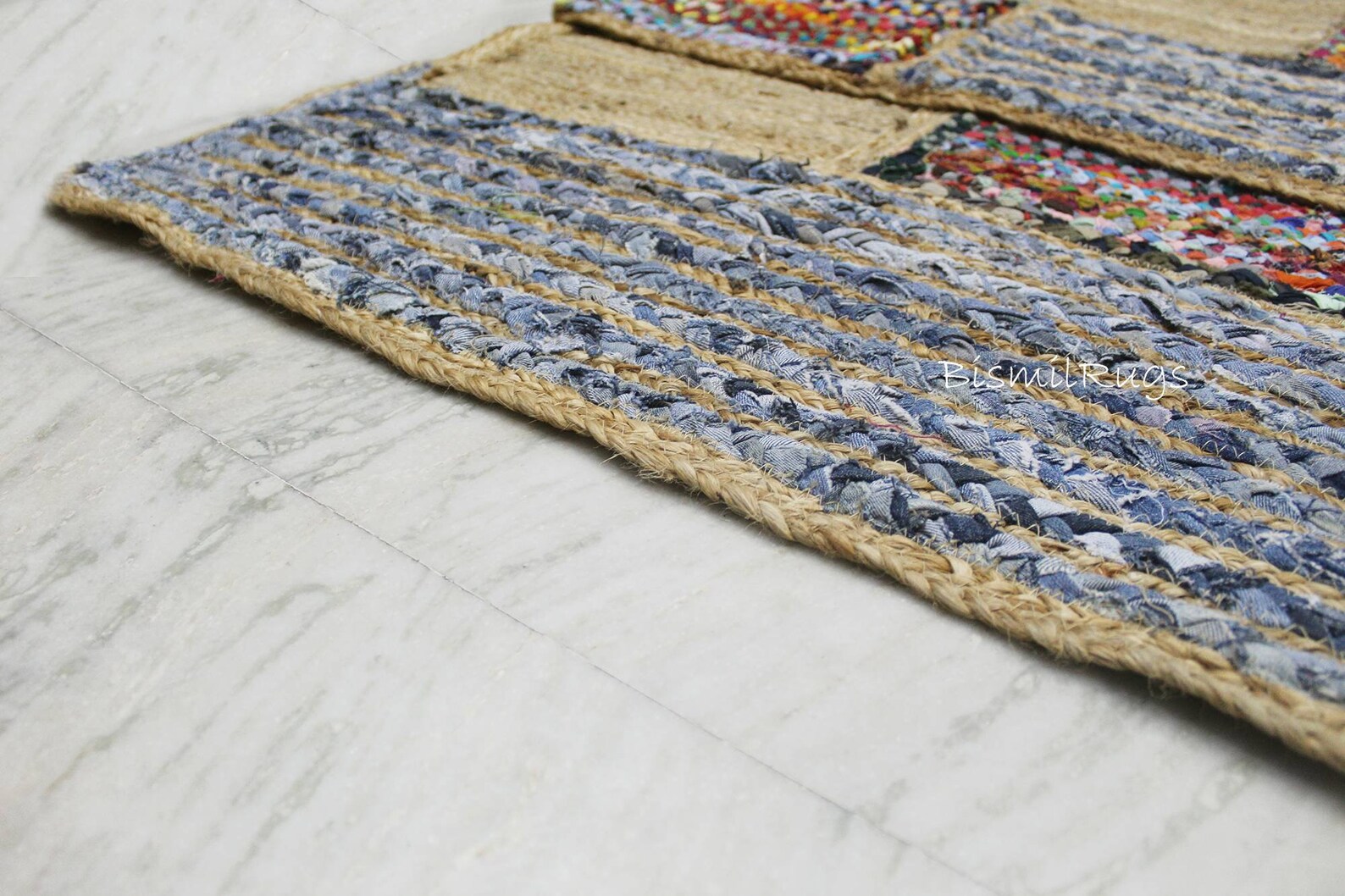 4X6 foot rug area rug braided rag rug floor rug rectangular Etsy