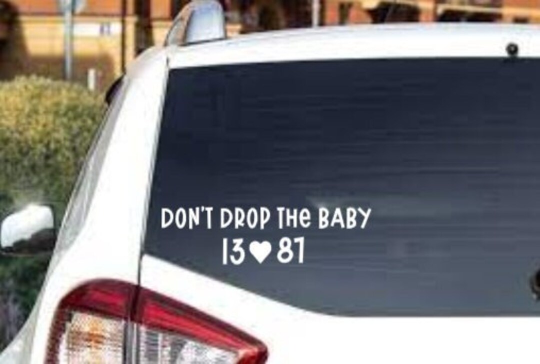 Don't Drop the Baby Decal Taylor Swift and Travis Kelce Number 13 and ...