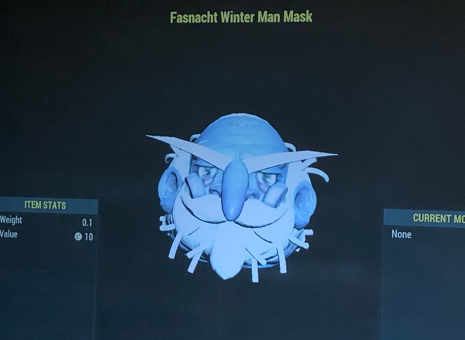 FASNACHT WINTER MAN mask fasnacht mask fallout 76 xbox Etsy
