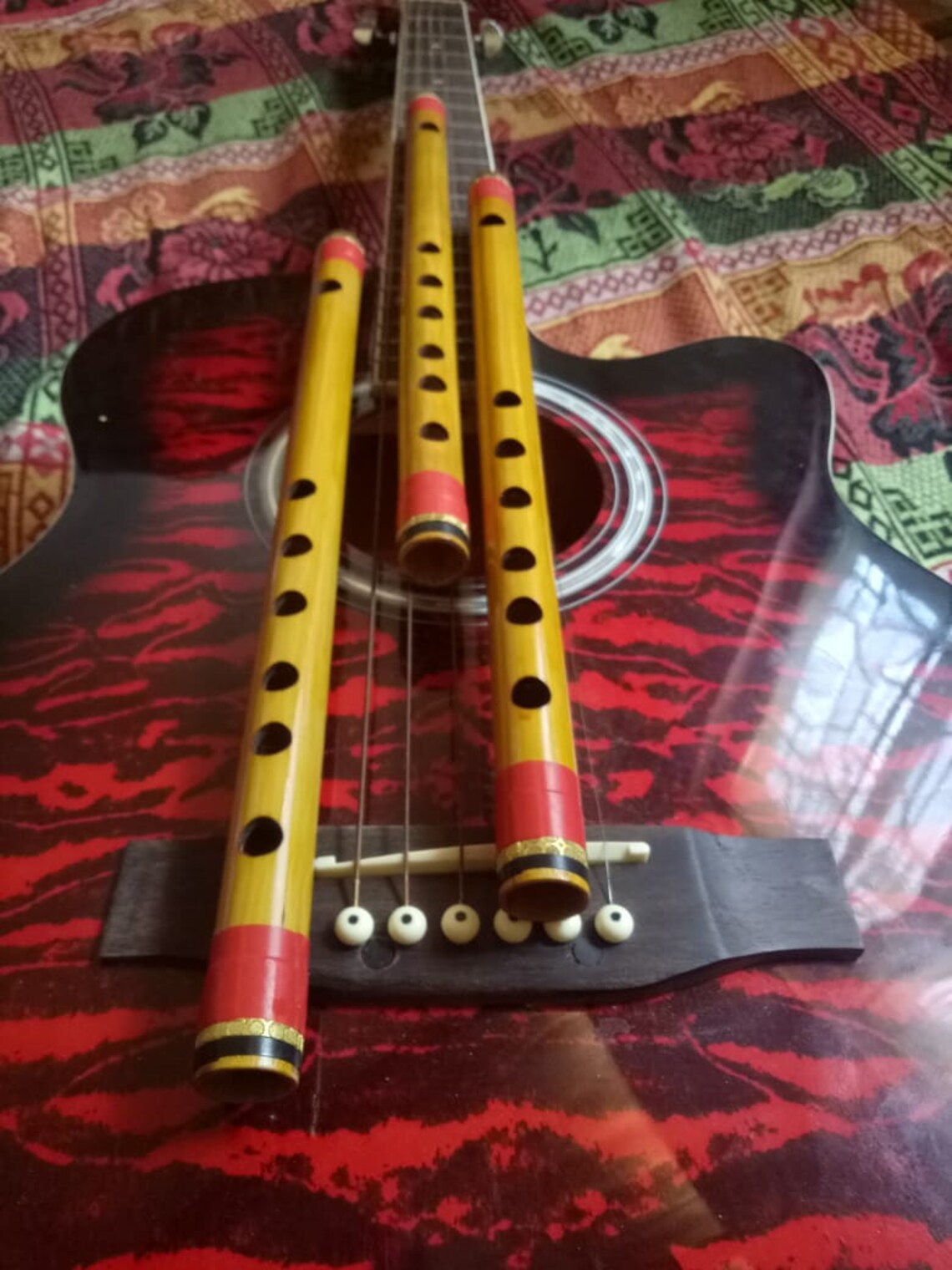 Handmade Professional Bamboo Flute C Scale Bansuri Traditional Etsy