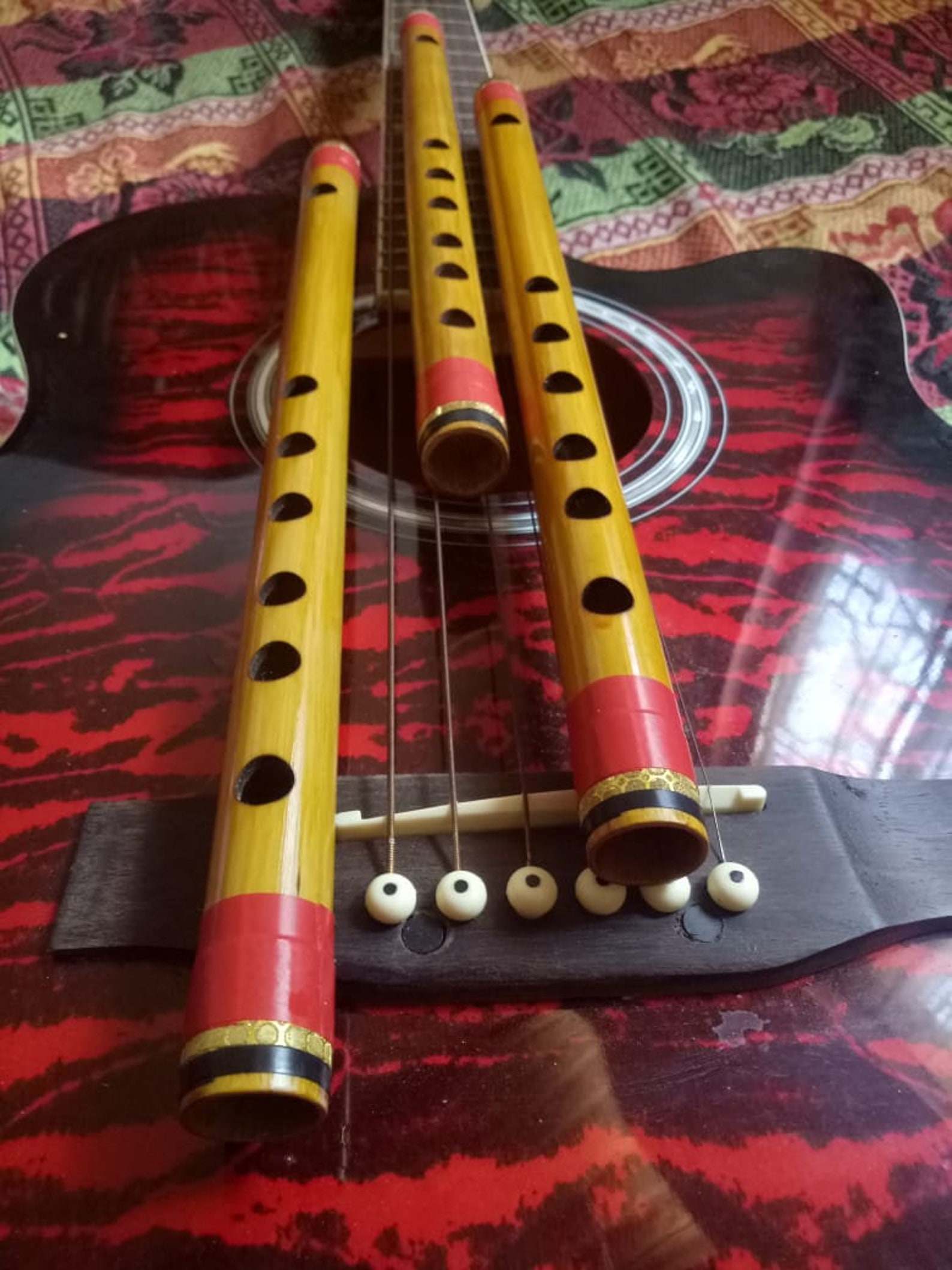 Handmade Professional Bamboo Flute C Scale Bansuri Traditional Etsy