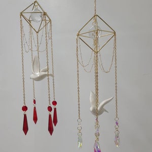 Dove Crystal Sun Catcher