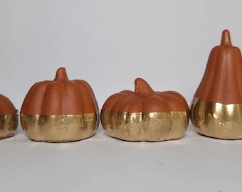 Orange and Gold Pumpkins