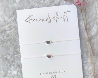 Freundschaftsarmbänder, Armband Set (2Stk) | Filigrane Makramee-Armbänder für Freundschaft | Geschenk beste Freundin