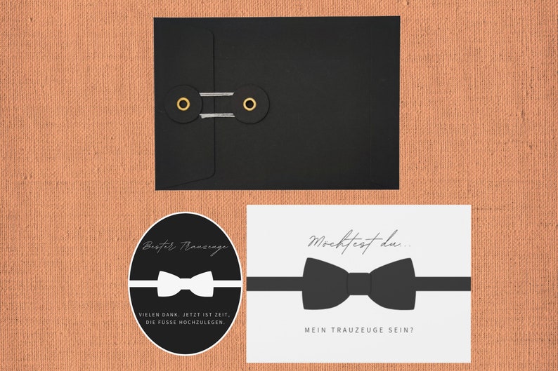 Ask Best Man Set: Card & Bottle Label Gift for best man/best man image 5