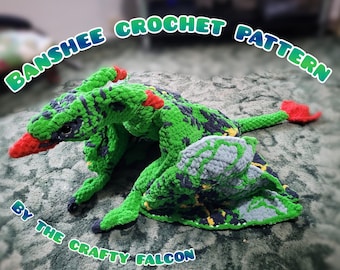 PATTERN ONLY Banshee ikran crochet pattern pdf