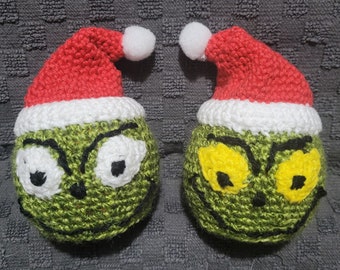 PATTERN ONLY Santa Grinch Chocolate Orange Cozy Crochet Pattern