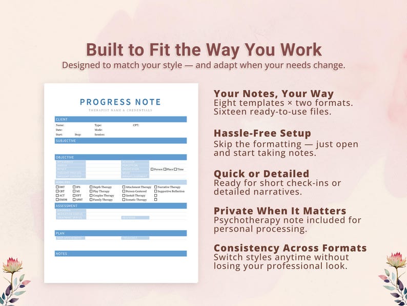 Complete Notes Suite for Therapists, Counselors, Psychologists, Social ...