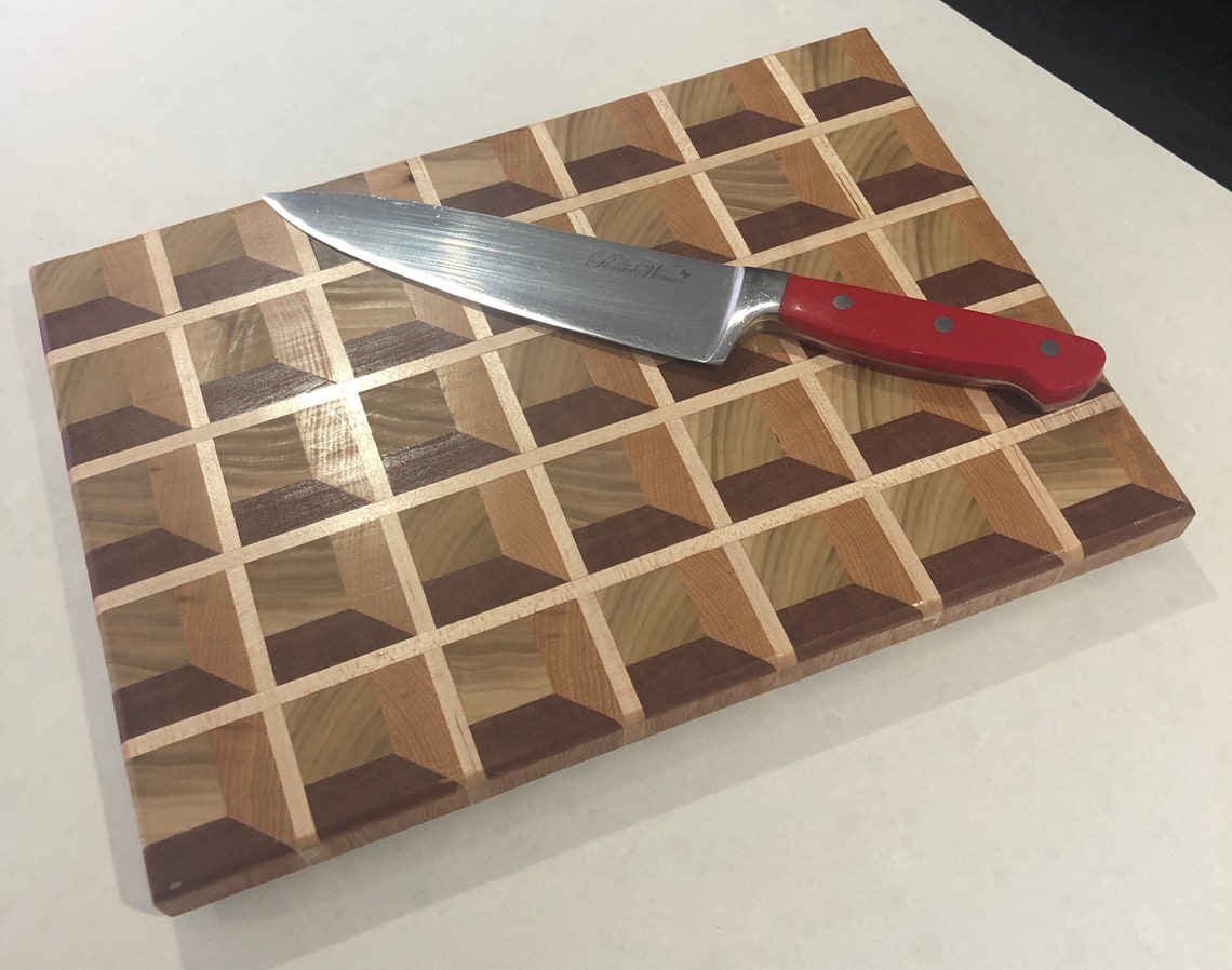 3D Waffle End Grain Cutting Board Etsy