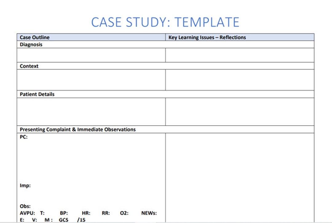 medical cases for case study