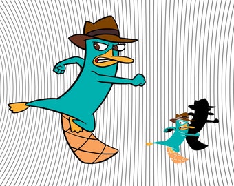 Phineas and Ferb in Svg Png Disney shirt onesie perry cute SVG kids bag 2021 Eps Pdf format Instant download cricut file