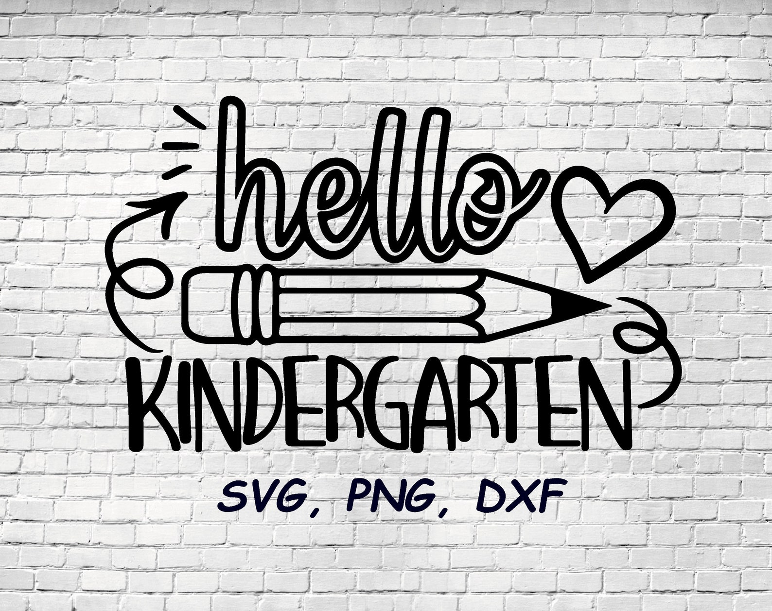 Kindergarten svg Hello Kindergarten svg School svg | Etsy
