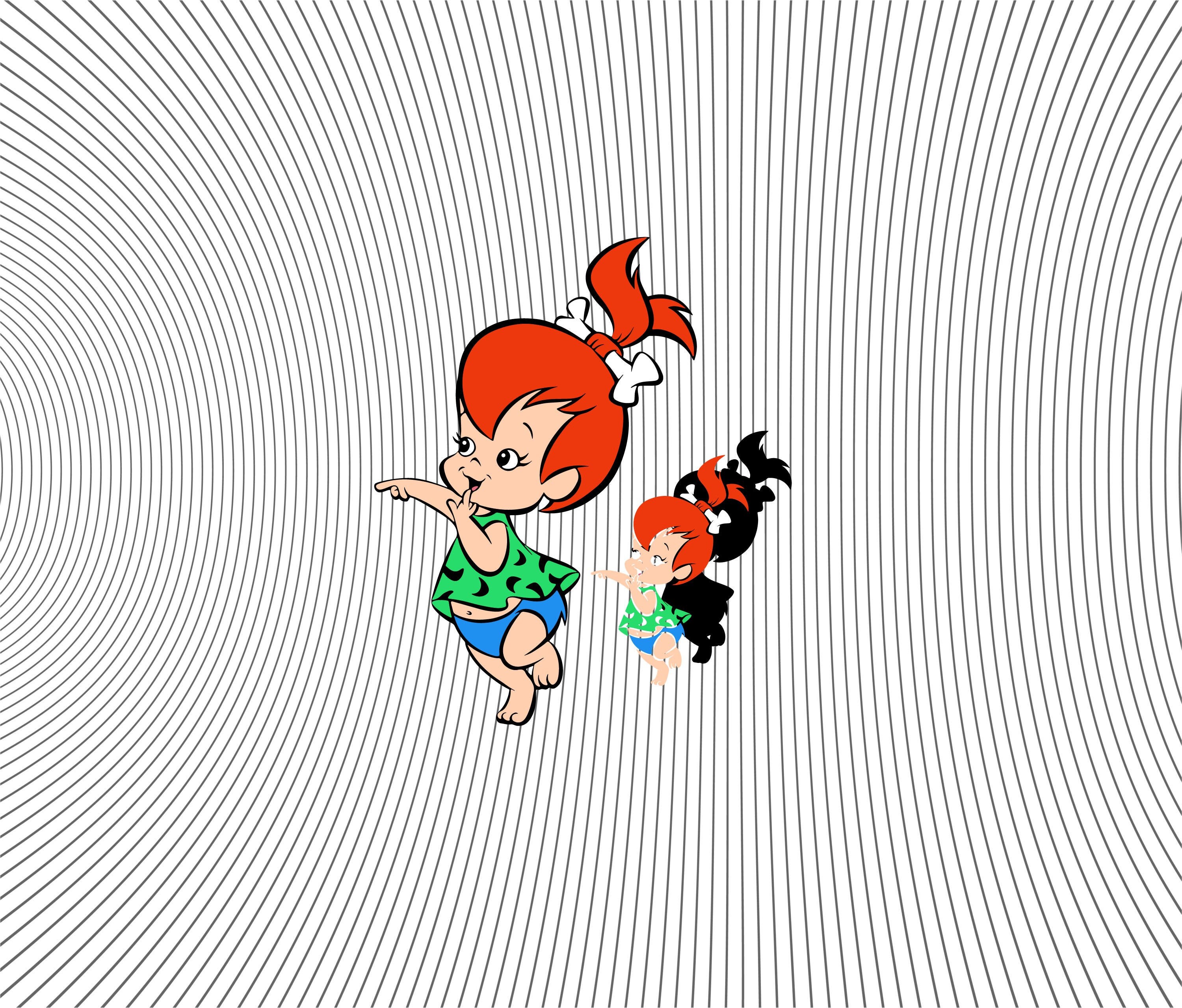 Download Pebbles and Bamm Bamm The Flintstones SVG Cricut Cut File | Etsy